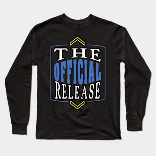 The Official Release Blue Long Sleeve T-Shirt